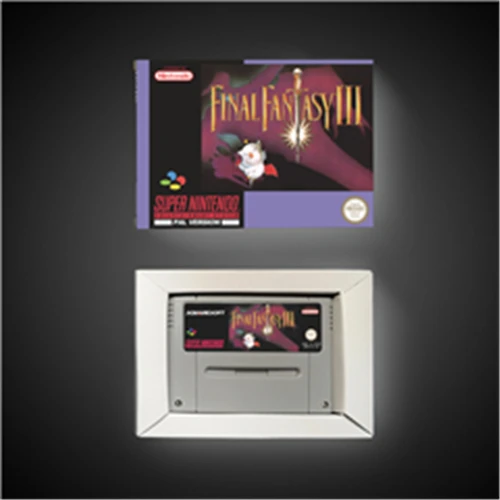 

Final Game Fantasy III 3 - EUR Version RPG Game Card Battery Save With Retail Box