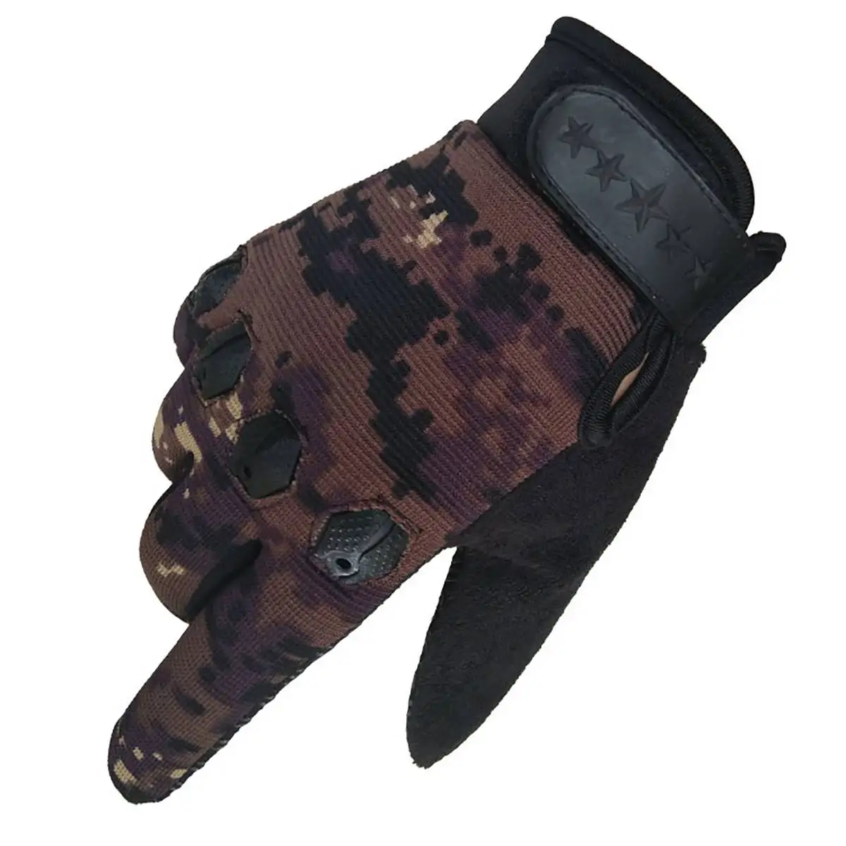 Mountain Camouflage Полный Палец Тактические перчатки зимние против царапин военные армейские уличные охотничьи велосипедные перчатки мужские зимние перчатки полный палец - Цвет: Mountain Camouflage