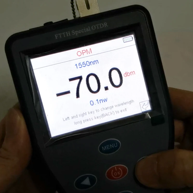 Mini OTDR Optical Time Domain Reflector Touch