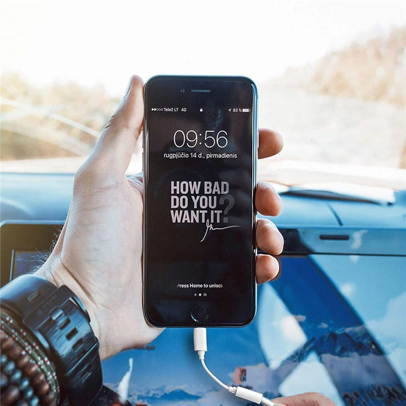 Переходник с Lightning на аудиокабель 3 5 мм для наушников IPhone 11 Pro Max XS XR X 8 7 Plus|Кабели VGA|