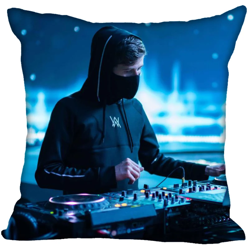 Новое поступление Alan Walker наволочка для спальни подарок для украшения дома наволочка квадратная Подушка на молнии наволочки 40x40,45x45 мягкий сатин