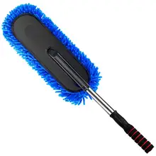Телескопическая щетка для мытья автомобиля, Пылезащитная восковая Швабра из микрофибры для очистки пыли, домашний инструмент