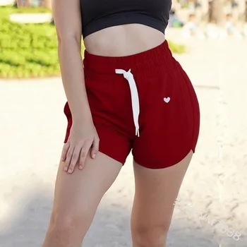 

Lugentolo Plus Size Shorts Women 2020 Summer New High Waist Fashion Solid Drawstring Straight Casual Womens Shorts