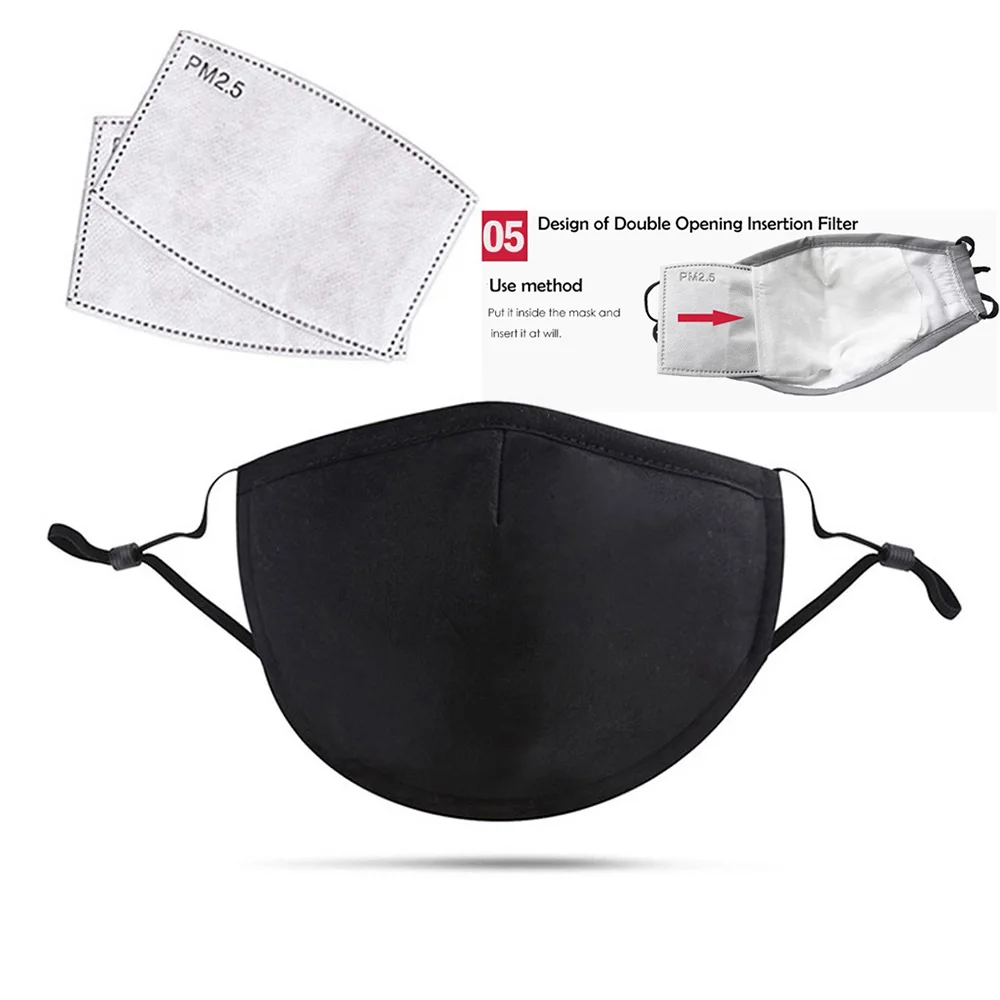 

New Face Mask With PM2.5 Activated Carbon Filter For Dust & Respirator Mask Gasket With 98% Filtration Same as KN95 FFP2 FFP3