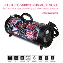 Hifi портативный Bluetooth динамик fm-радио движение K tv 3D звуковой блок беспроводной объемный ТВ звуковая панель сабвуфер 15 Вт наружный динамик+ микрофон