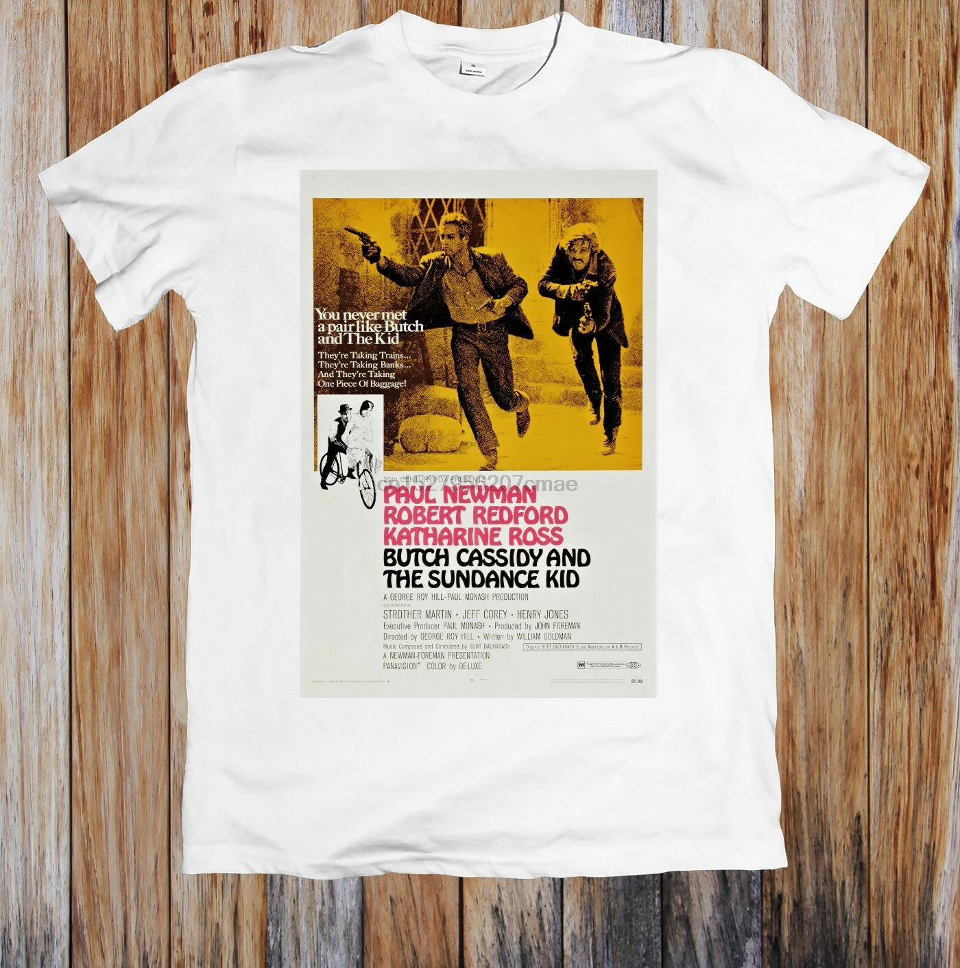 

Butch Cassidy And The Sundance Kid 1960s Retro Movie Poster Unisex T Shirt