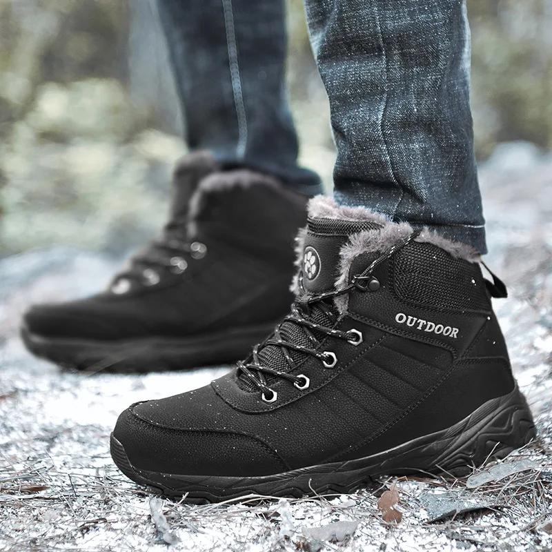 Hot Selling Large Size MEN'S SHOES Outdoor MD Outsole Sports Outdoor Climbing Boots Cotton-padded Shoes M751 Anti-slip Wear
