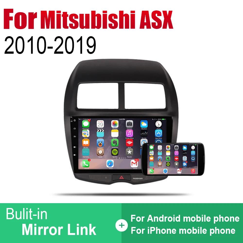 Автомобильный проигрыватель gps навигация для Mitsubishi ASX 2010 2011 2012 2013 автомобильный Android мультимедийная система