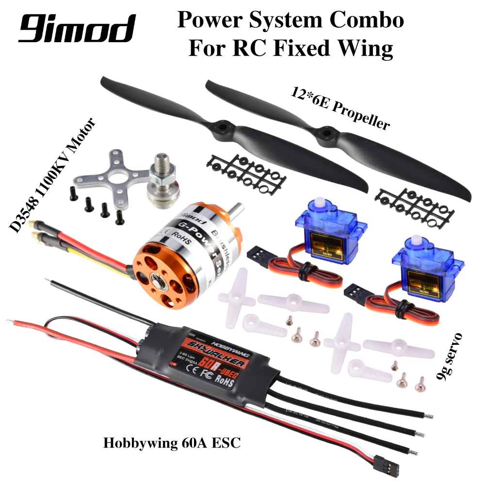 9imod D3548 1100KV бесщеточный двигатель щеточный электронный регулятор скорости Hobbywing