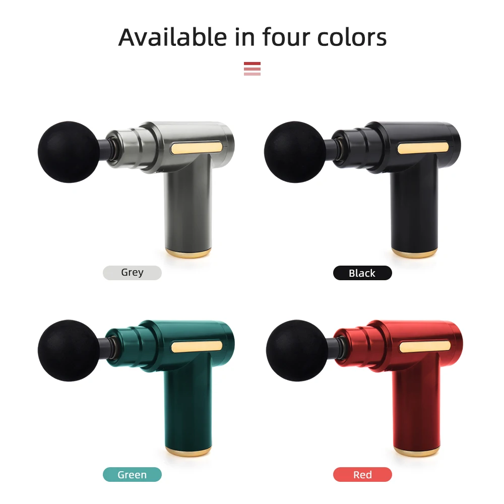 Massage Gun Professional Deep Muscle Body Shoulder Back Neck Vibration Massager Pain Relief Body Relax Massage Fitness Machine