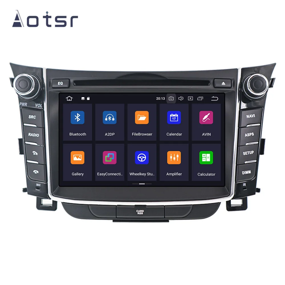DSP Android 10 автомобильный gps-навигация, dvd-плеер для hyundai I30 Elantra GT 2012+ стерео радио мультимедийный плеер головное записывающее устройство