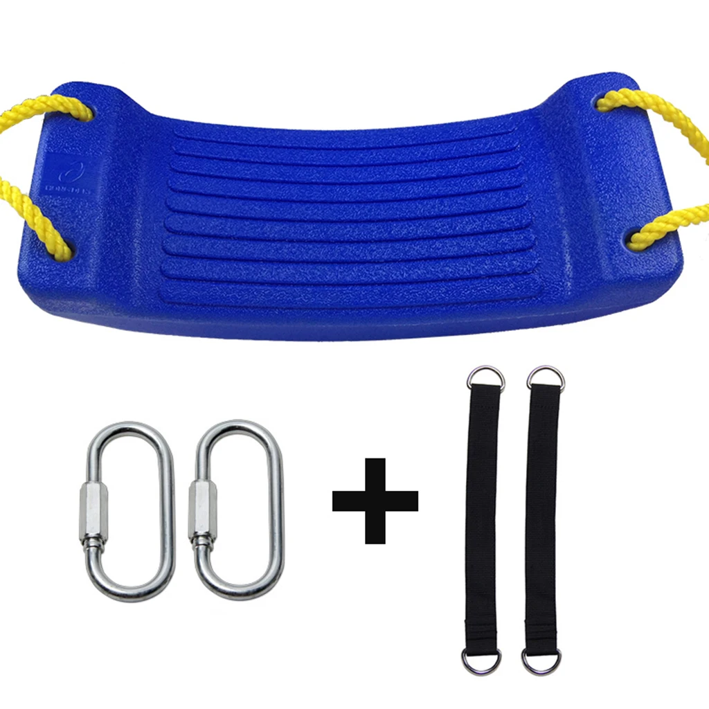 4 Colors High Quality Outdoor Swings Seat Set Toy with Adjustable Ropes for Garden Playground Accs Children Outdoor Fun Kids Toy