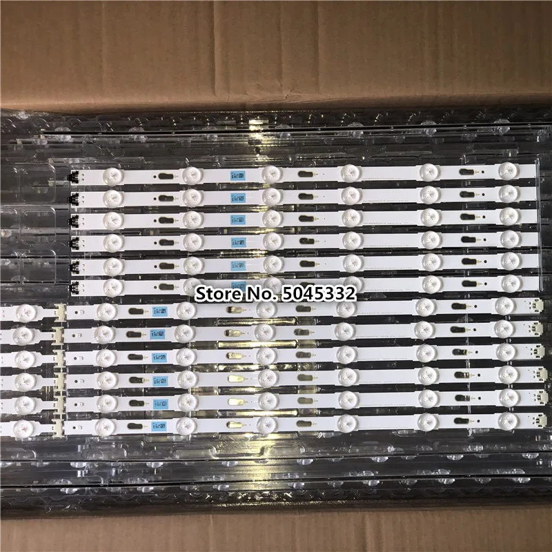 Два кольца в одном, 12 шт./набор, светодиодный Подсветка полосы для samsung UE50JU6400 UN50JU6500 V5DU-500DCA-R1 500DCB BN96-34795A 34796A S_5U70_50_FL_L7 R6
