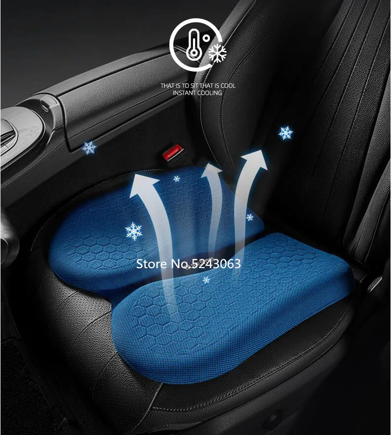 Gel Seat Cushion for Office Chair Comfortable U-Shaped Ergonomic Cushion for Hemorrhoids Coccyx Back Sciatica Pain Relief