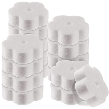

50 Pieces Oil Absorbing Scum Sponge for Hot Tub, Swimming Pool and Spa (Flower)