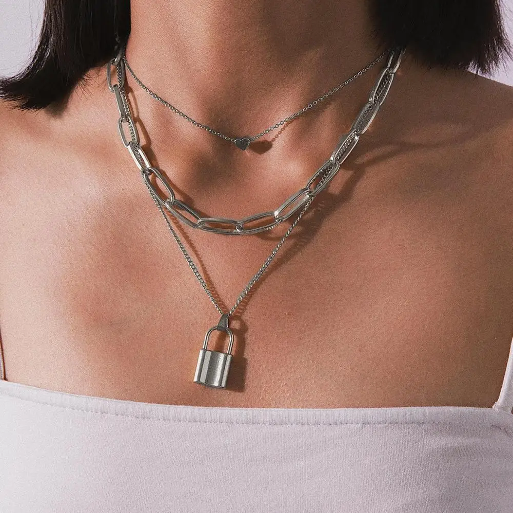【BLACKPURPLE】Heart Basic Chain Necklace Man il_1080xN.4926086600_cs1y.jpg