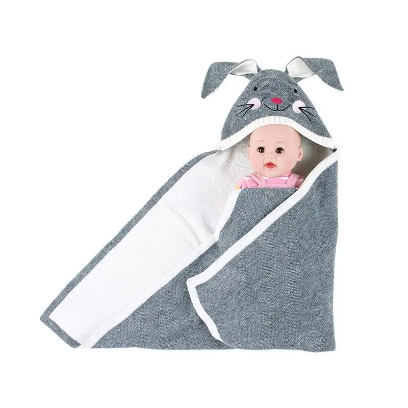 Вязаный для новорожденных спальный мешок, Пеленальное Одеяло, спальные мешки
