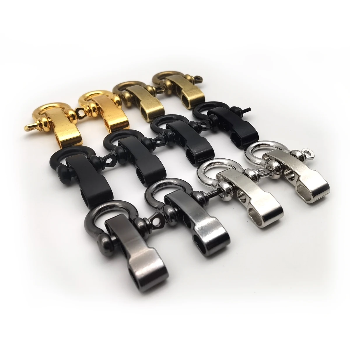 Paracord Bracelet Accessories 2pcs Alloy Adjustable O Shape Anchor Shackle
