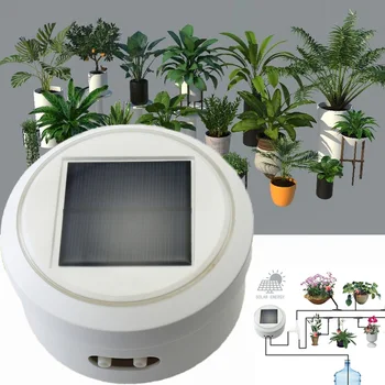 

1 Sets Intelligent garden automatic watering device solar charging succulent plant drip irrigation tool water pump timer system