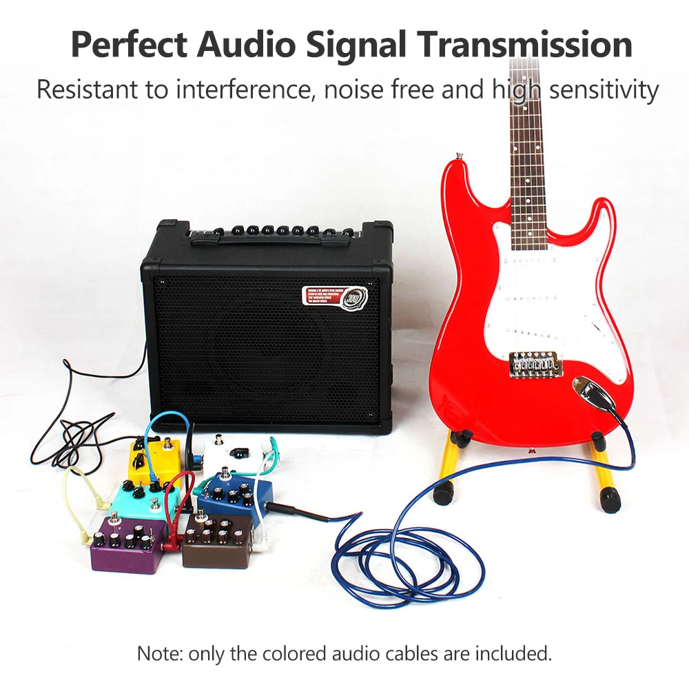 Câble Audio De Guitare 6,5 Mm Cordon De Raccordement D'instrument