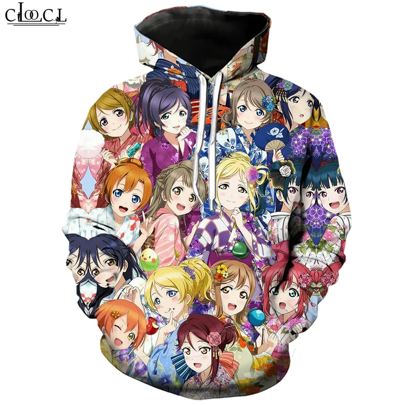Модные классические толстовки с надписью Love Live для мужчин и женщин 3D принт