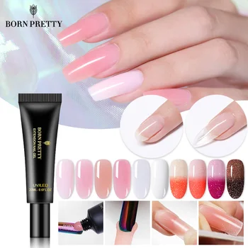 

BORN PRETTY Nail Acrylic Extension UV Gel Clear UV LED Quick Extend Nail Gel Tips Enhancement Slip Solution Tools 20ml