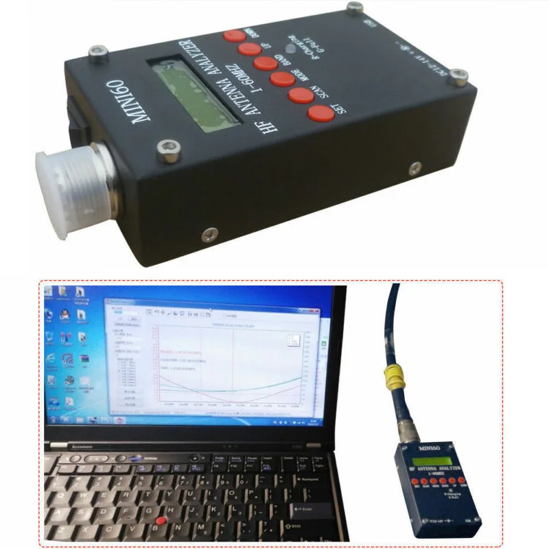HF ANT КСВ Антенный Анализатор метр DC 12-14V 500mA для Bluetooth Android APP Win7