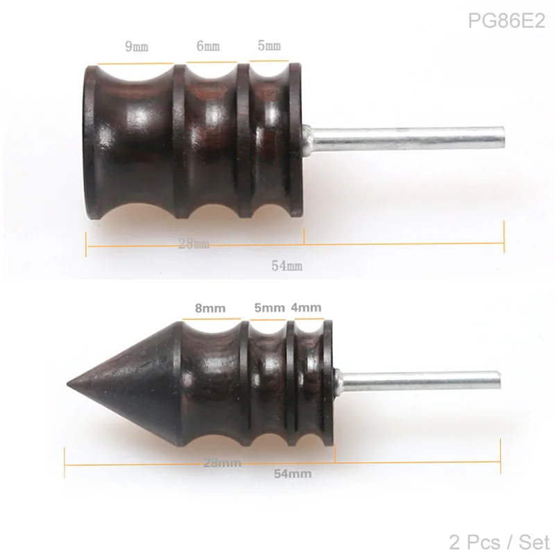Flat Cone two-piece DIY Инструменты для шлифования кожи, набор фиолетовых шлифовальных головок из сандалового дерева, Мини Портативная дрель, универсальная полировальная машина, биты, инструменты - Цвет: Flat Cone two-piece