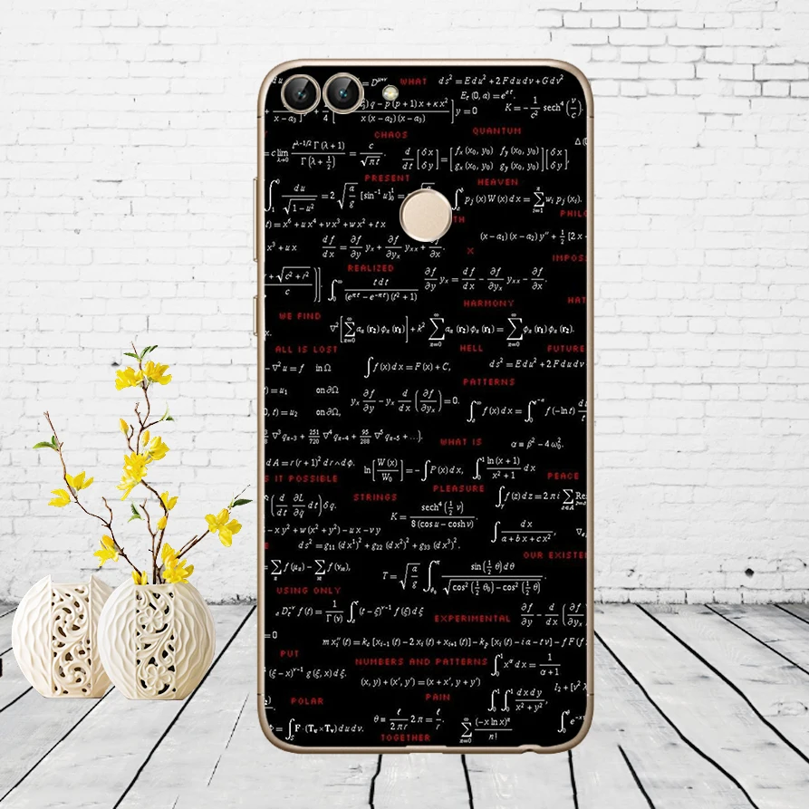 Huawei P Smart Case TPU Мягкий силиконовый прозрачный чехол для телефона huawei P Smart Cover FIG-LX1 Enjoy 7S Чехол - Цвет: B49