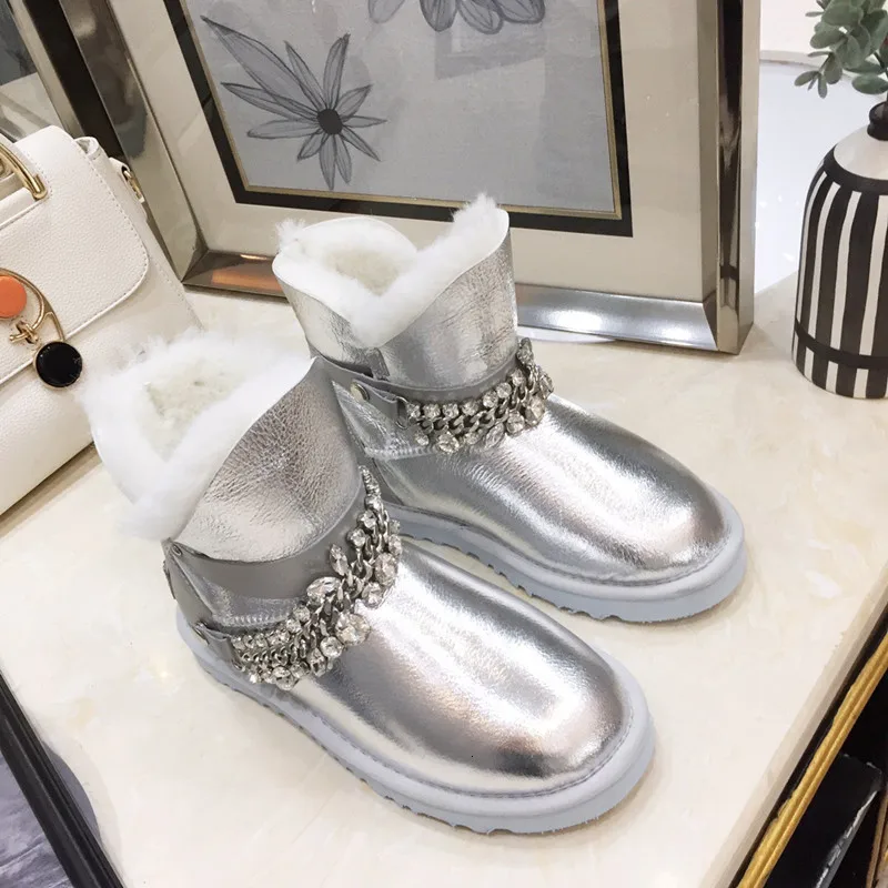 Обувь Donna Scarpe; женская плюшевая обувь; Zapatos De Mujer; обувь со стразами; chaussures femme; зимние сапоги без каблуков; женская обувь с круглым носком