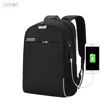 

Anti-thef Fashion Oxford Backpack For Teenage Designer USB Charging Business Backbag Men Laptop Bag Backpack School Shoulder Bag