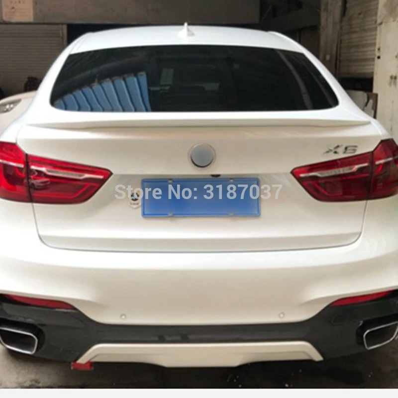 Чехол для багажника BMW X6 F16 M Performance style из АБС пластика Неокрашенный бриллиантовый