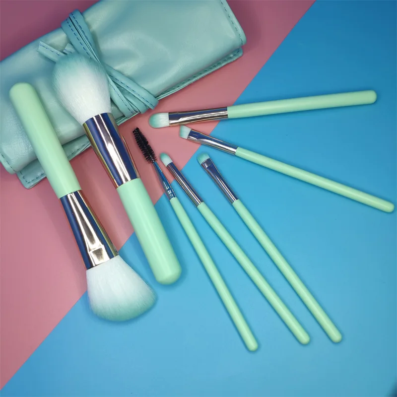 

7-piece makeup brush set high-quality foundation eye shadow foundation brush, with makeup brush bag cosmetic beauty kit, hot sal