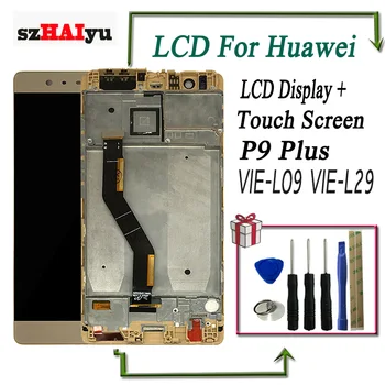 

SZHAIYU AMOLED 5.5 inch OLED LCD For Huawei P9 Plus LCD Display Touch Screen Digitizer VIE-L09 VIE-L29 P9 Plus With Frame
