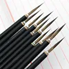 6pcs/lot Chinese Calligraphy Brush Copper Head Hook Line Fine Paint Brush Pen Weasel Mouse Whisker Stone Badger Hair Paint Brush 1