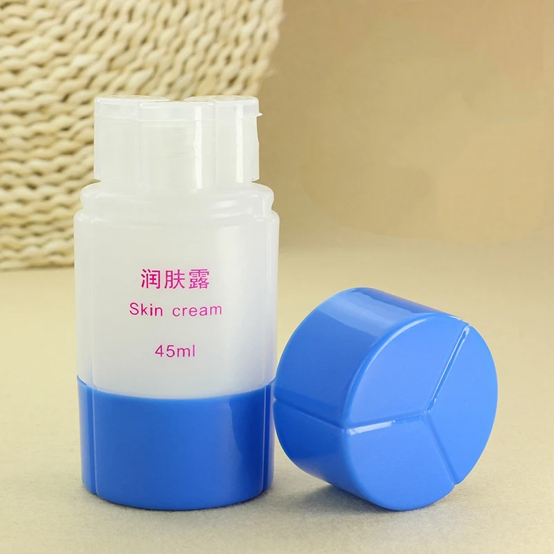 Blue 45ml Hot Sale Sub Bottle Durable Emulsion Bottle for Shampoo Bath Refillable Perfume Bottles Small Sample Container Portable Atomizer - Цвет: Blue 45ml