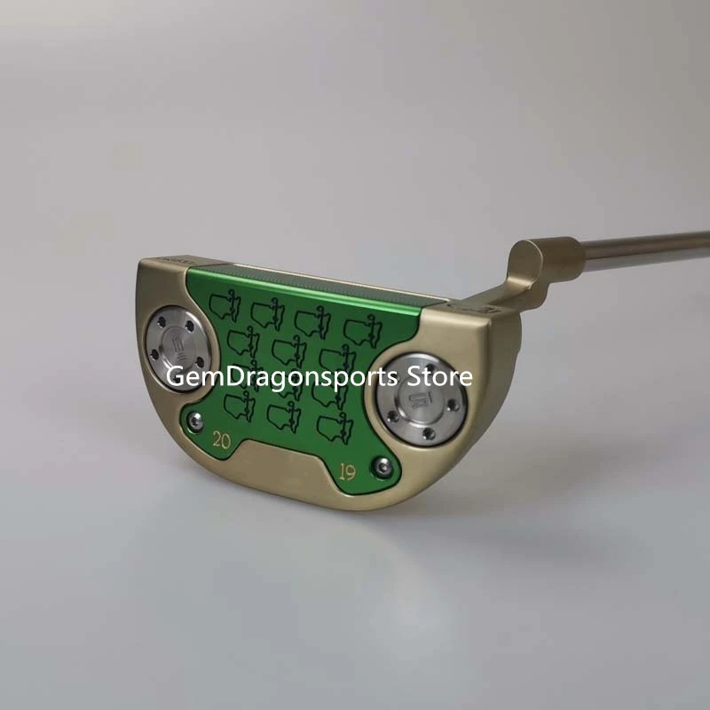 

2019 new map golden semicircle putter steel shaft golf club with pole sleeve free shipping