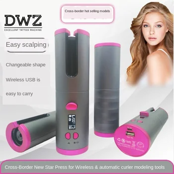 

Automatic hair curler wireless portable USB charging curling stick lazy hair salon hair curler