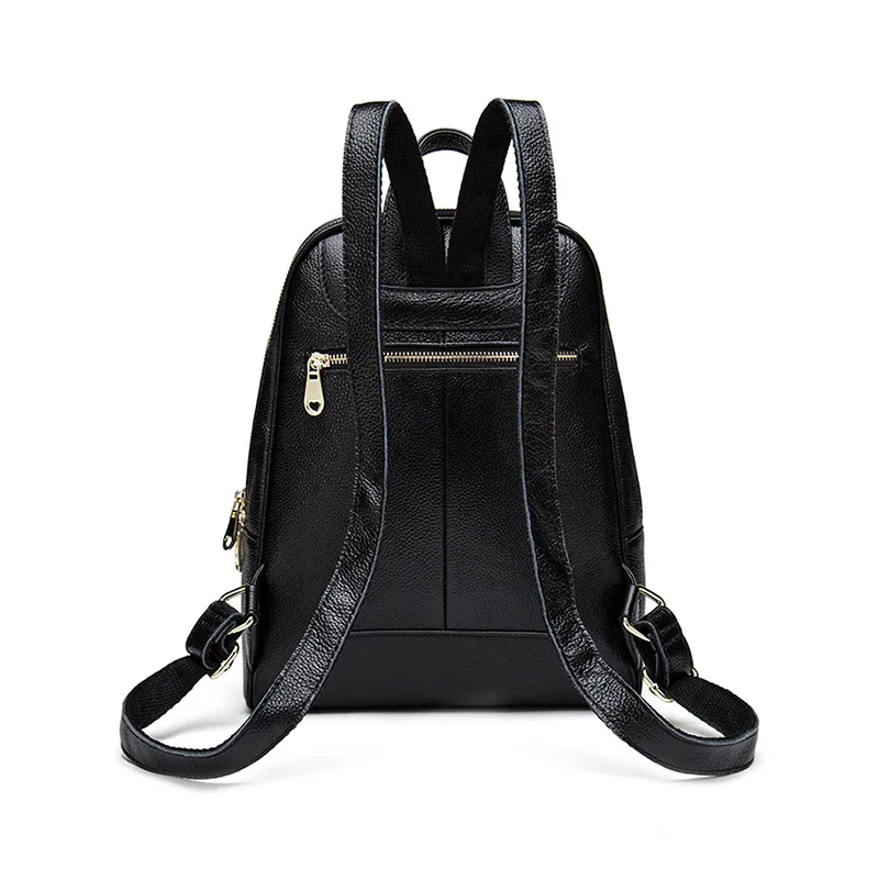 

WOMEN'S Backpack Genuine Leather Shoulder Computer Women's Trend Tassels Zipper Street Casual Fashion School Bag Women's Korean-
