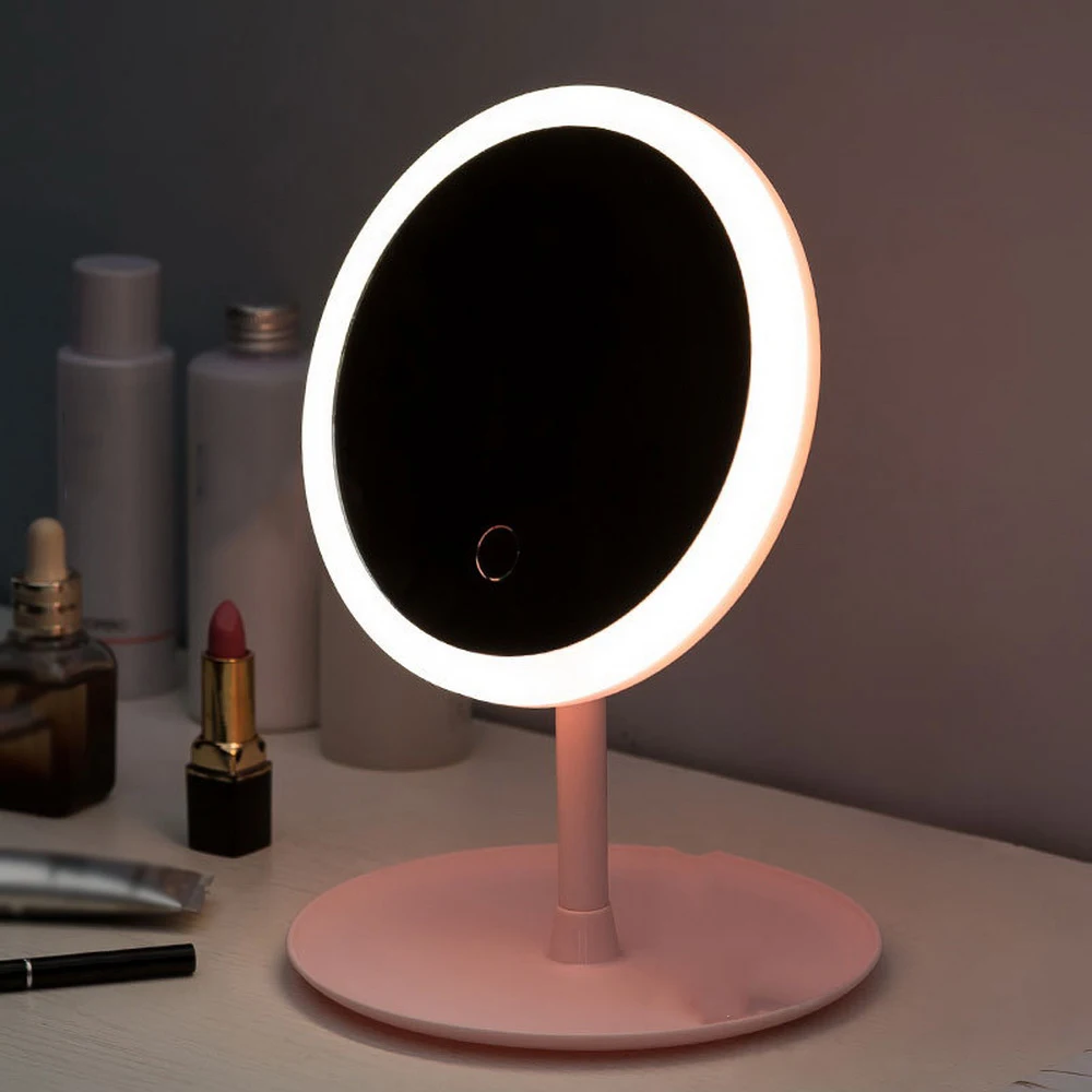 Makeup Backlit Mirror Light With Natural White LED Daylight vanity mirror Detachable/Storage Base 3Modes To espelho lustro 3Type