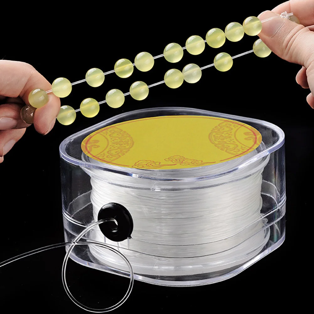 

Jewelry Making Bracelet Rope String DIY Line Strong Crystal Beading Stretch Findings Wire Elastic Necklace Craft Round