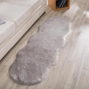 

60*90cm Kids Room Living Room Plush Floor Rug Mat Imitation Carpet Artificial Wool Floor Fur Hairy Rugs Sofa Fur Leather Ma