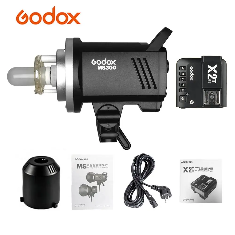 Godox MS300 студийная вспышка 300Ws GN58 5600K 150W моделирующая лампа Bowens Mount+ X2T-N i-ttl Flash триггер для Nikon DSLR камеры