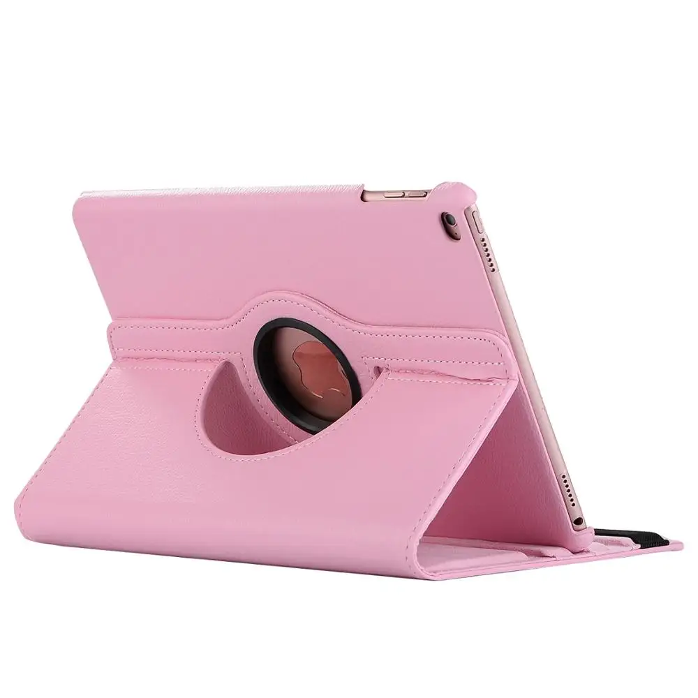 Чехол для Apple iPad 10,2 чехол A2197 A2200 A2198 A2232, вращающийся на 360 градусов, кожаный смарт-чехол для сна, авто бодрствование, чехол - Цвет: Розовый