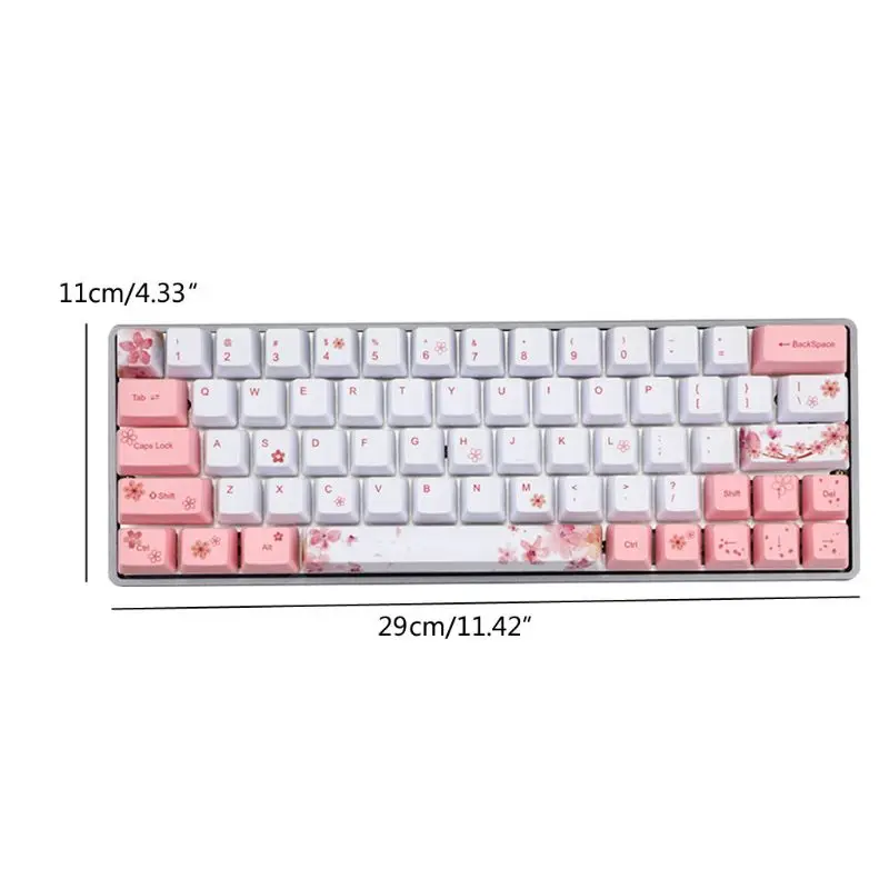 73 клавиши OEM PBT колпачки для клавиш полный комплект механическая клавиатура
