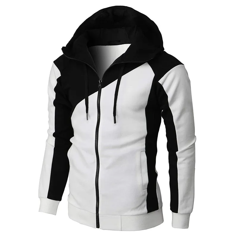 New Men's Jackets Hooded Coats Casual Hip Hop Zipper Sweatshirts Male Tracksuit Fashion Keep Warm Hoodie Male Clothing Outerwear