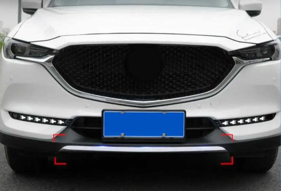 For Mazda CX5 CX-5 2017-2019 accessories Stainless steel car exterior front lip bumper cover strip trim Chromium Styling | Автомобили и