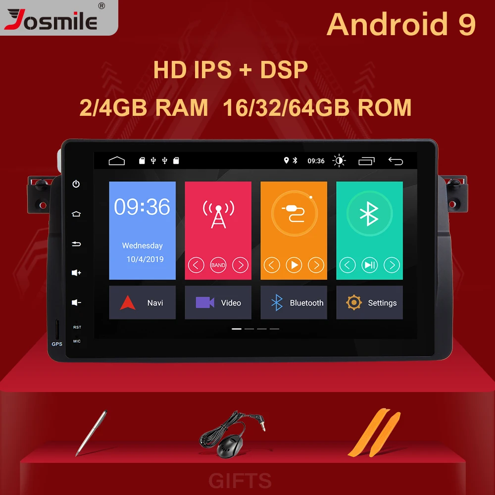 Автомобильный мультимедийный плеер Josmile проигрыватель на Android 9.0 для BMW E46 M3 Rover 75