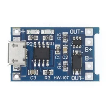 5 шт. TP4056 5V 1A Micro USB 18650 литиевая батарея зарядная плата модуль+ защита двойные функции