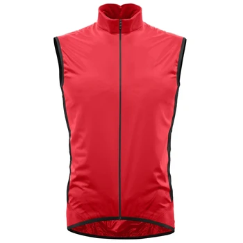 

Red pro Cycling Vests Sleeveless Windproof Sports Ciclismo Jerseys MTB Road Bike Bicycle Clothing Coat